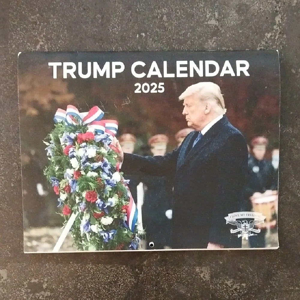 2025 Trump Calendar - Patriotic Wall Calendar (Blue/Red/White)